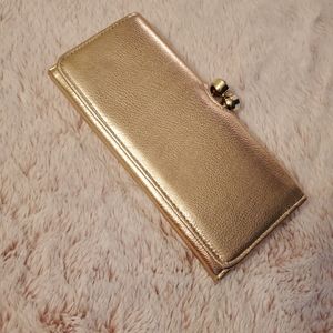 Rose gold clutch